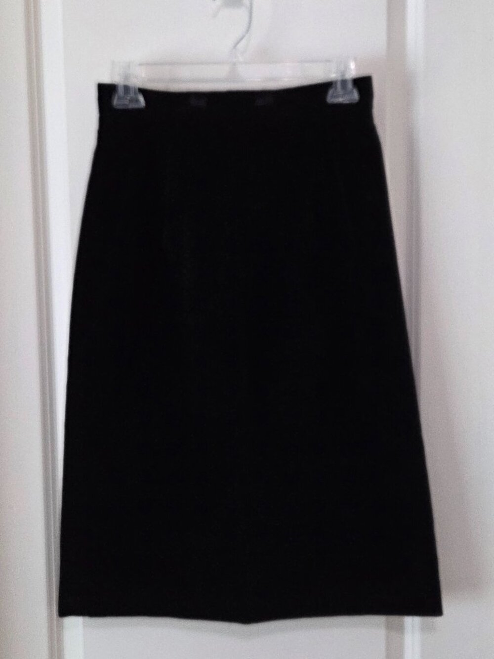 Just Me Black Velvet Skirt, 7